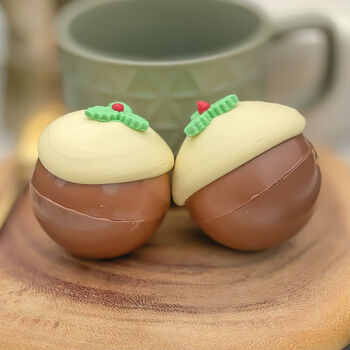 Four Hot Choc Christmas Pudding Bombs, 5 of 10