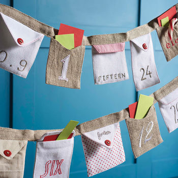 Letter Advent Envelope Bunting, 2 of 10