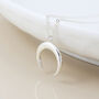 Personalised Sterling Silver Crescent Moon Pendant Necklace, thumbnail 5 of 7