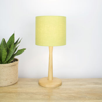 Linen Lime Green Lampshade, 5 of 9