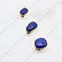Lapis Lazuli Gemstone Sterling Silver Bracelet, thumbnail 3 of 7