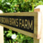 Engraved Oak House Sign With Painted Background, thumbnail 5 of 9