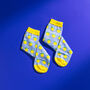 Lemon Pattern Egyptian Cotton Men's Socks, thumbnail 3 of 5