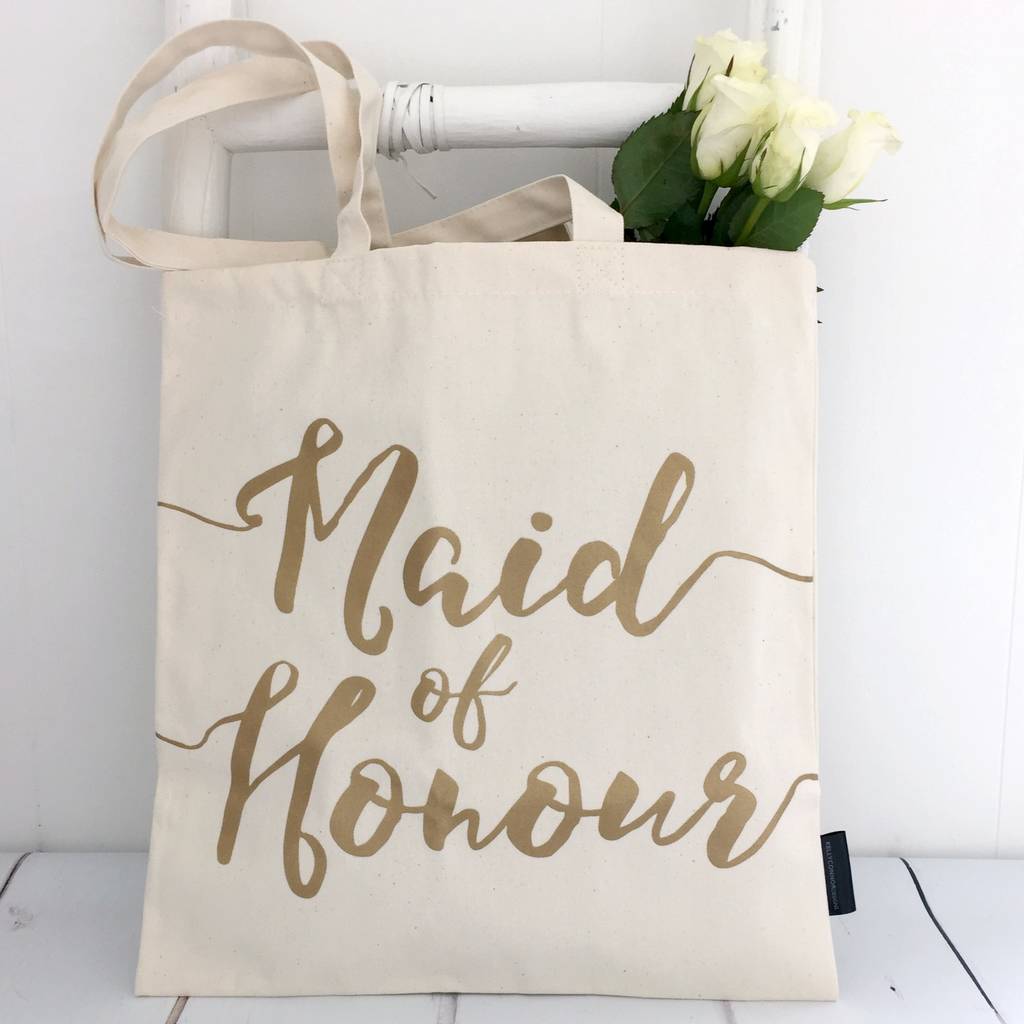 Maid Of Honour Wedding Gift Bag By Kelly Connor Designs Maid Of Honour Wedding Gift Bag