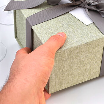 Personalised Sage Birthday Gift Box With Custom Card, 5 of 7