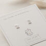 Cat Sterling Silver Stud Earrings, thumbnail 3 of 10