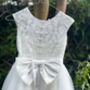 Ameria In Ivory ~ Flower Girl Dress Or Party Girl Dress, thumbnail 6 of 7