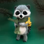 Needle Felting Kit, Raccoon, thumbnail 1 of 10