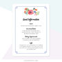 Floral Bouquet Wedding Invitation, thumbnail 5 of 9