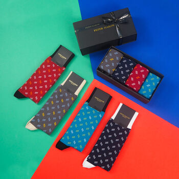 Parallel Men’s Socks Gift Box, 3 of 7