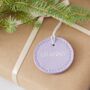 Reusable Christmas Leather Gift Tag, thumbnail 1 of 6