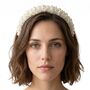 Bead And Pearl Padded Headband, thumbnail 2 of 2
