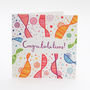 A Bright Patterned Congratulations Card, thumbnail 2 of 3