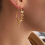 Raining Moonstone Hooped Studs, thumbnail 8 of 10