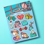 Fitness Sticker Sheet | Cute Stickers, thumbnail 3 of 5