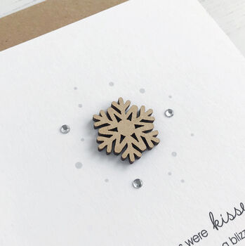 Snowflake And Sparkles Christmas Card, 2 of 5