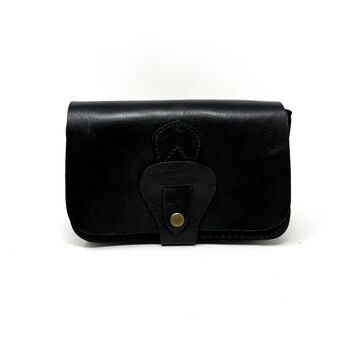 Noah Crossbody Wallet Bag Mini Shoulder Bag In Black, 6 of 8