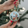 Family Portrait Christmas Bauble, thumbnail 1 of 4