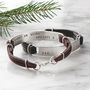 Men's Personalised Silver Hidden Message Bracelet, thumbnail 2 of 7