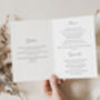 Wedding Table Menu Cards In Red And Pink Florals, thumbnail 2 of 4