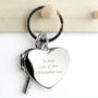 Personalised Heart Photoframe Keyring, thumbnail 2 of 6