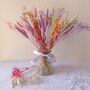 Pastel Dried Flowers With Vase Gift, thumbnail 1 of 2