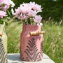 Kilnsey Fern Pink Milk Churn Vase, thumbnail 1 of 8