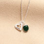 Personalised Heart And Bail Or Star Birthstone Charm Necklace, thumbnail 5 of 9
