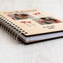 Personalised Photo Notebook 5th Anniversary Wood Gift, thumbnail 4 of 6