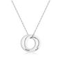 Personalised Russian Ring Necklace Interlocking Engraved Name, thumbnail 1 of 6