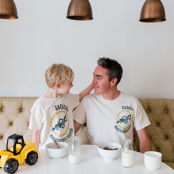 Personalised Father's Day Daddy Digger Matching Pyjamas, 4 of 9