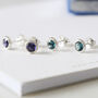 Blue Gemstone Stud Earrings, thumbnail 2 of 6