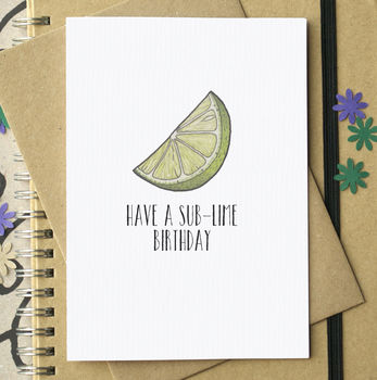 'Lime All Yours' Funny Valentine's Card, 2 of 3