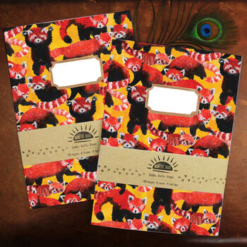 Pack Of Red Pandas Print A5 Lined Journal, 6 of 9