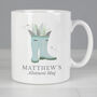 Personalised Gardener's Wellies Mug For Him, thumbnail 2 of 4