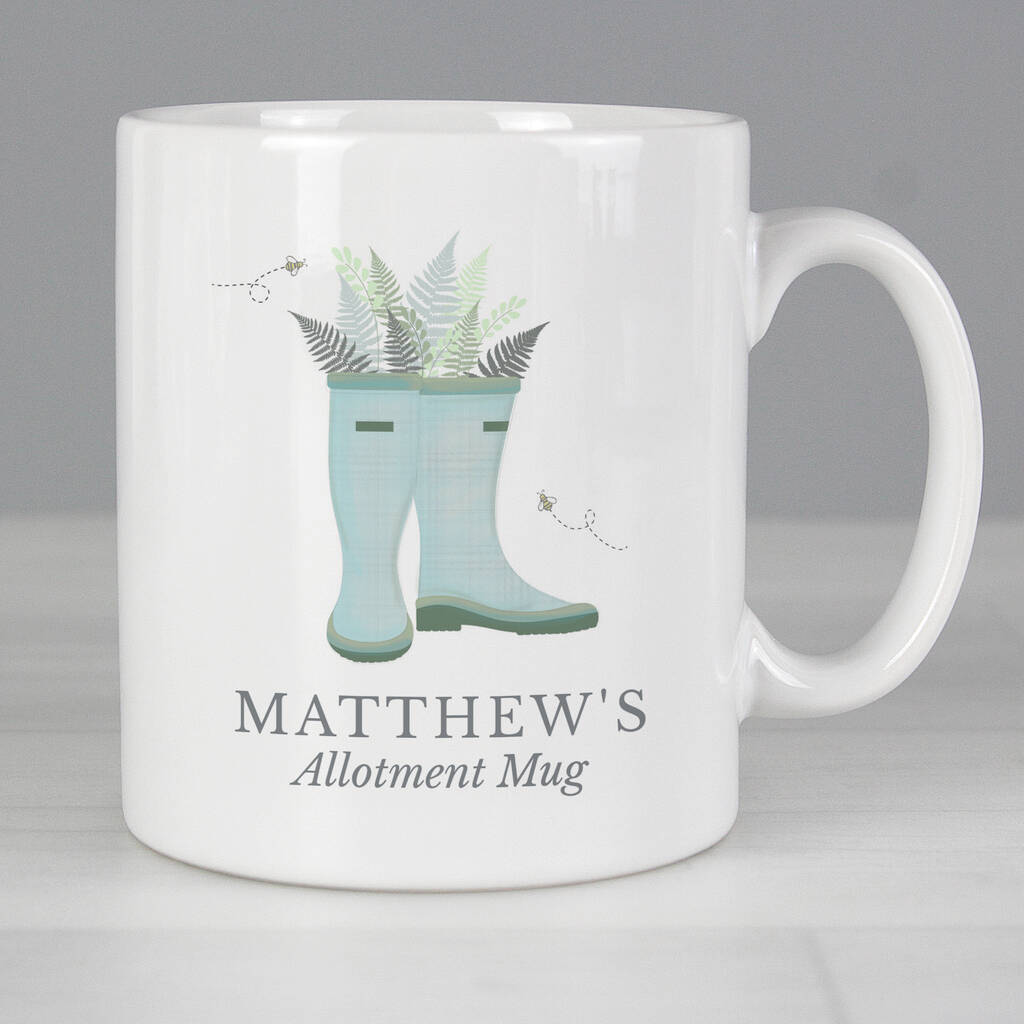 Personalised Gardener's Wellies Mug, 1 of 4
