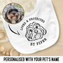 Personalised Pet Portrait Baby Bib, thumbnail 1 of 3