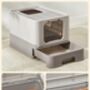 Hidden Cat Litter Box For Large Cats Anti Leaking, thumbnail 4 of 9