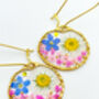 Earrings With Daisy And Forget Me Not Flowers, thumbnail 4 of 12