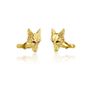 Fox Head Cufflinks In Solid Gold With Rubies, thumbnail 4 of 4