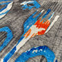 Cushion Cover With Blue And Grey Ikat Pattern, thumbnail 6 of 7