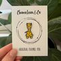 Giraffe Enamel Pin Badge, thumbnail 2 of 2