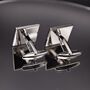 Stock Traders Cufflinks Gift Stock Exchange Silver, thumbnail 3 of 4