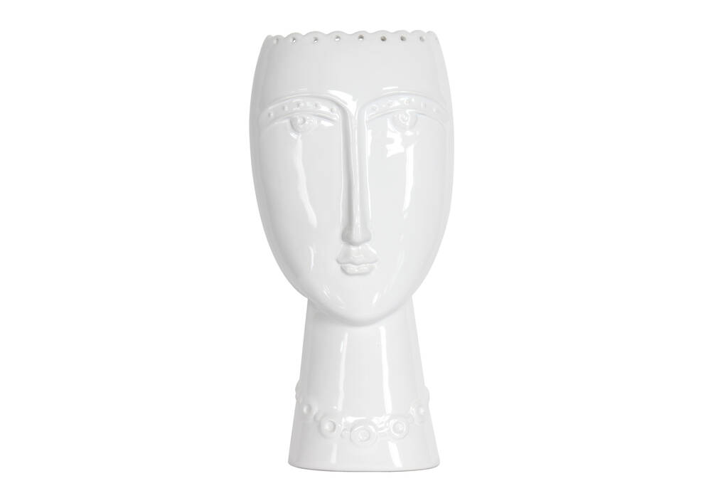 Original Contemporary White Vase 