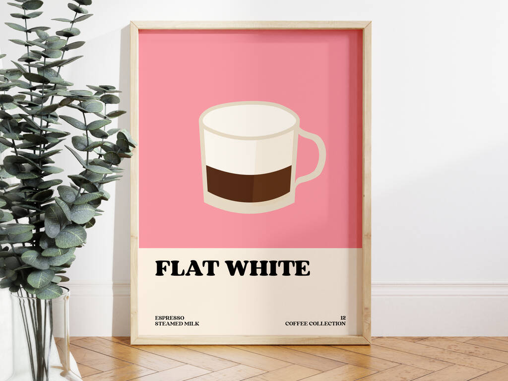 Flat White Coffee Print, 1 of 2