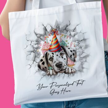 Personalised Dalmatian Birthday Break Through Dog, 8 of 8