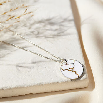Personalised Kintsugi Disc Necklace, 2 of 7