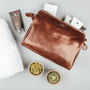Personalised Leather Washbag For Men 'The Duno Medium', thumbnail 1 of 12