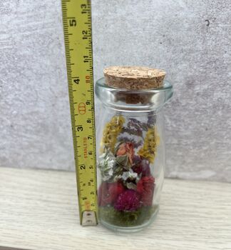 Dried Flowers In A Glass Jar Keepsake Gift, 5 of 6