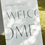 Minimal Typographic Wedding Welcome Sign, thumbnail 3 of 5